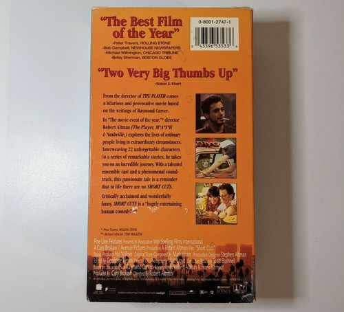 Short Cuts, VHS, 2 Tape Set, Robert Downey Jr, Jack Lemmon, Lovett, Tom Waits - Picture 7 of 12