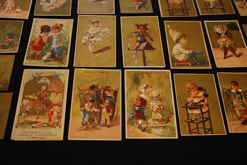 28th Victorian Trade 46 Gold Cards vintage Advertising Children Tea Wringer - Picture 14 of 24