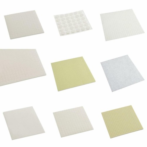 Klebepads Papier Basteln Borten selbstklebend Hi-Tack weiß quadratisch rund Größe wählbar - Bild 1 von 30