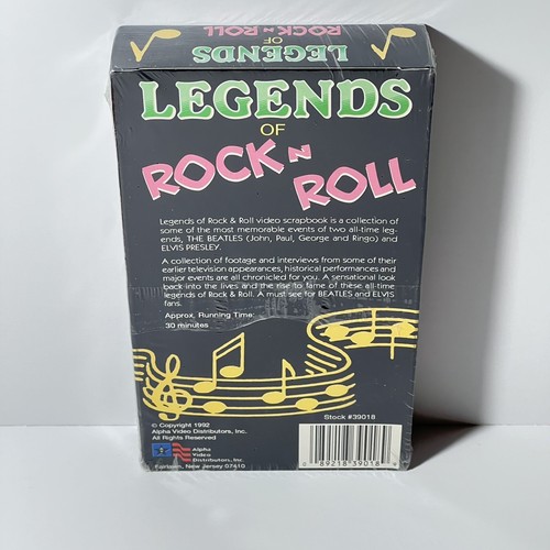 Beatles / Legends of Rock n Roll (VHS) Featuring The Beatles and Elvis New! NOS! - Imagen 5 de 10
