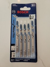 Bosch T118A T-Shank Metal Jig Saw Blades 17-24 Teeth Per Inch, New In Package 