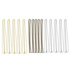 5 Pieces 26 Inch Stainless Steel Military Ball Chain (Dog Tags) Jewelry Necklace
