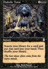 MTG Diabolic Tutor, Light Play, English Odyssey