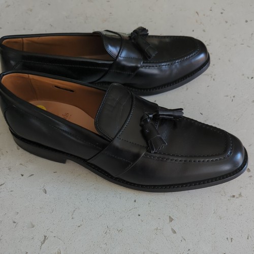 ALLEN EDMONDS Biscayne Black Tassel Loafer Shoes 11.5 B - Picture 2 of 8