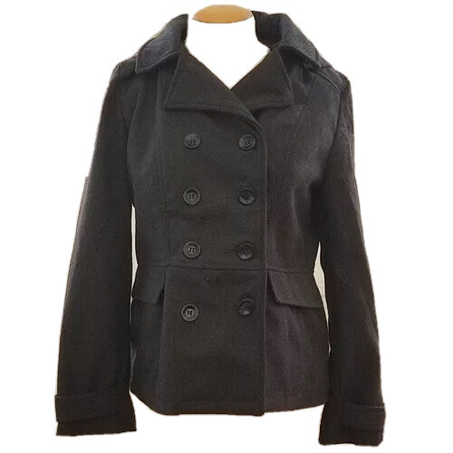 Juniors peacoat with hood outlet