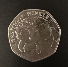 Mrs Tiggy-Winkle 2016 50p - Available on eBay
