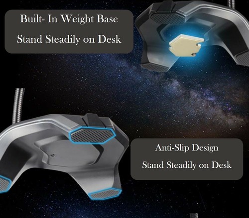 Gaming Microphone Stand Desktop PC USB Cool Backlight Freestanding Anti-Slip - Picture 4 of 9