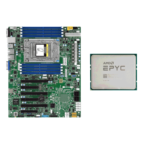 Supermicro H11SSL-i Mainboard with AMD EPYC 7551P CPU 32 Cores 2GH Up to 3.0GHz - Bild 1 von 4