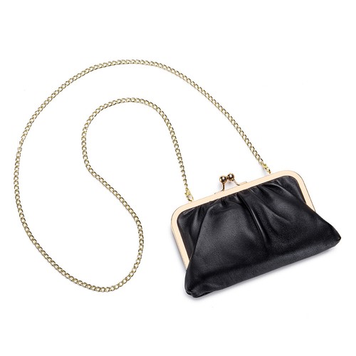 Damen Umhängetasche Handytasche Kiss Lock Kartenetui Handtaschen Vintage Schultertasche - Bild 14 von 28