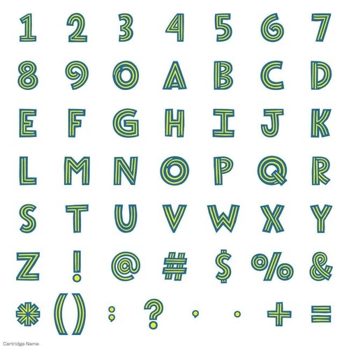 CRICUT *MONDO FONTS* CARTRIDGE *NEW* ROB & BOB STUDIOS *3 LAYERED FONT DESIGNS* - Picture 3 of 9