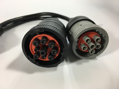 ボケチンNo.13 No.T9 No.8 No.T5 6 Pin J1708 + 9 Pin J1939 to 16 Pin OBD2 OBD-II Adapter Cable