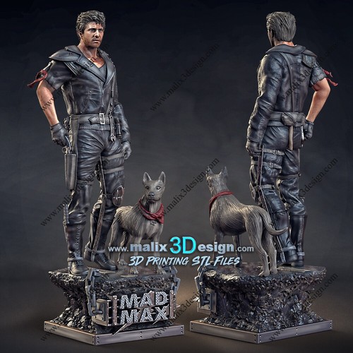 Mad Max - 3D Printed Kit by Sanix 3D - Resin Grey, Fan Art - Bild 2 von 8