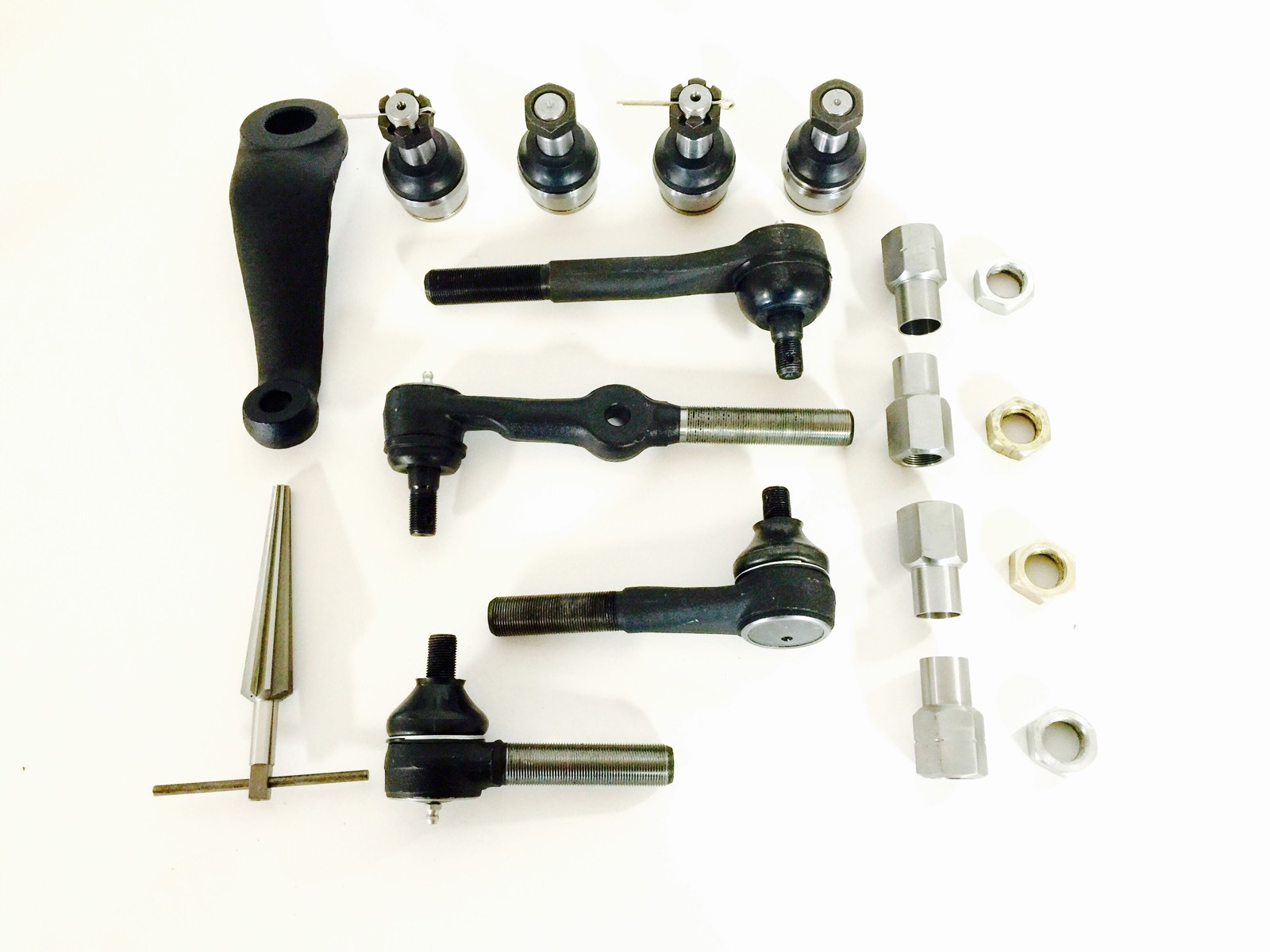 Dana 44 Y Link Steering Kit 1 TON HD Tie Rods Ball Joints Reamer and