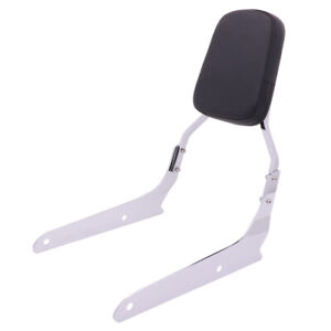 Passenger Backrest Sissy Bar Pad Compatible with/Replacement for Honda Spirit VT750 Shadow Phantom 750 VT750C2B Chrome Passenger Backrest Sissy Bar Pad Compatible with/Replacement for Honda Spirit VT750 Shadow Phantom 750 VT750C2B Chrome