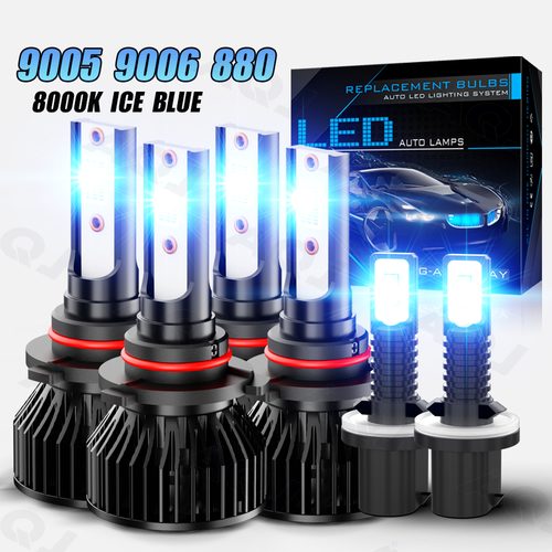 For 2003-2008 Toyota Matrix Wagon 4-Door Blue LED Headlight + Fog Light Bulbs - Bild 1 von 18