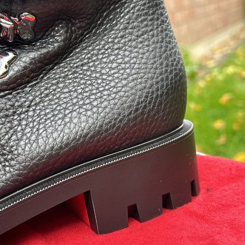 💥Christian Louboutin Stiefeletten, Boots Schwarz Leder Gr. 40 EU 6,5 UK Neu 🤩 - Bild 24 von 24