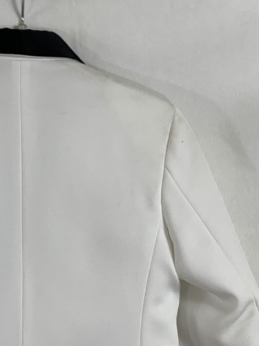 Raffinati Formal Boys Size 8 White Tuxedo Jacket with Black Lapels and Buttons - Picture 9 of 12