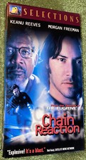 Chain Reaction (VHS, 1996) Keanu Reeves - Morgan Freeman