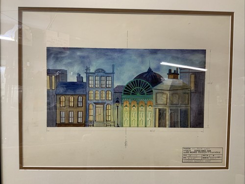 “My Fair Lady” Set Rendering, Des Moines Comm Playhouse, Original, Framed  [I] - Picture 3 of 7