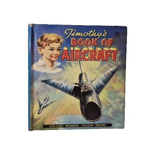 Timothys Buch der Flugzeuge, illustriert von T.E. Nord, Vintage Kinderbuch