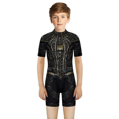Children's Unisex 3D Printing One-Piece Swimsuit Short Sleeve Swimsuit Wetsuit - Picture 22 of 35