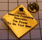 APPLE Computer APPLE DESKTOP PUBLISHING Pin Abzeichen Mac MACINTOSH