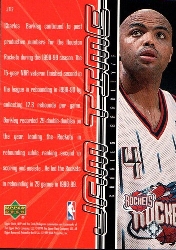1999-00 Upper Deck MVP Jam Time #JT12 Charles Barkley E620 - Bild 2 von 2
