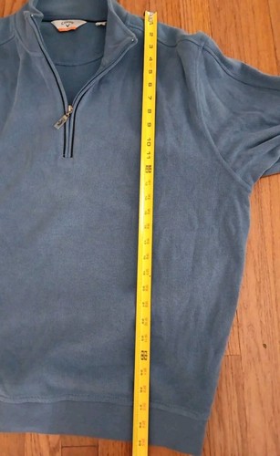 Callaway Jacket Mens Sz XXL 1/4 Zip Pullover C-Tech Beautiful Blue Soft NWOT - Picture 6 of 11