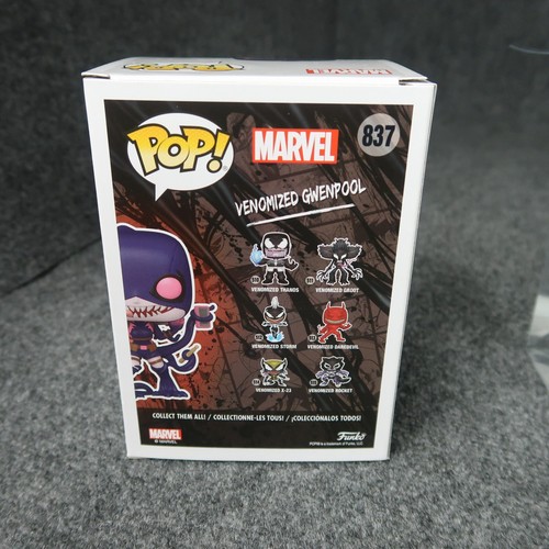 Funko Pop Marvel Venom #837 Venomized Gwenpool Vinyl Gamestop Exclusive - Picture 5 of 8
