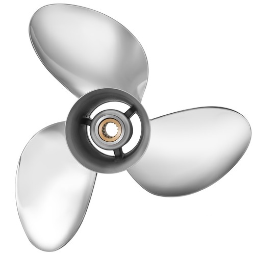 14 3/4 x 19 Stainless Outboard Boat Propeller for Suzuki 150-250 HP 15 Tooth RH - Picture 2 of 7