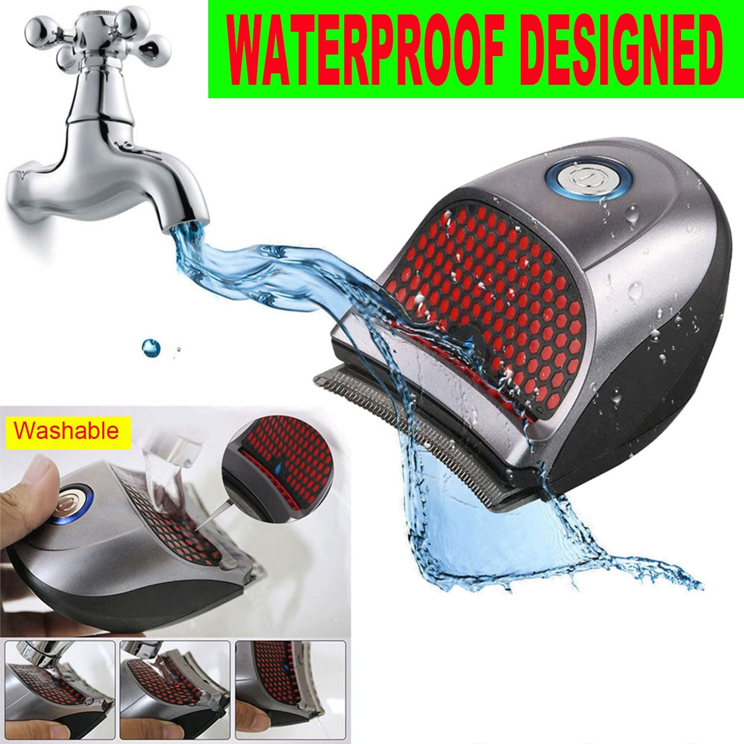 Hair Clippers Shortcut Self-Haircut Kit for Men, USB Rechargeable Cordless Elect