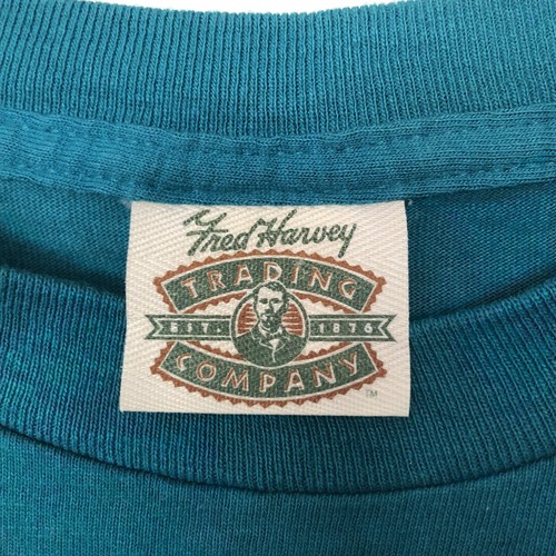 VINTAGE Fred Harvey Mens Large Single Stitch T Shirt Tribal Petrified Forest USA - Picture 3 of 6