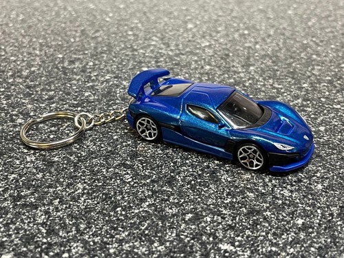 Rimac Nevera EV Hypercar Blue Keychain Diecast Car Hot Wheels Matchbox - Bild 4 von 4