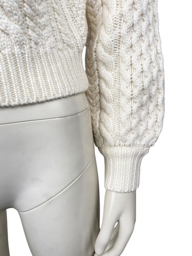 Proenza Schouler Size XS White Label Cable Knit Sweater Cottage core Jumper - Bild 10 von 21