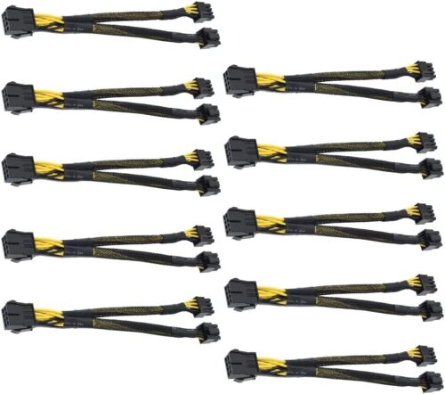10PCS 8Pin Mining Cable GPU Power Cable Bitcoin Mining VGA 8 Pin Female to Male