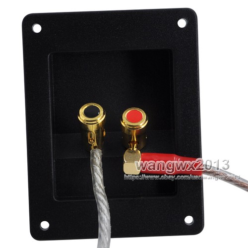 2 piezas 104x80 mm 2 vías altavoz caja de unión cableado terminal de cobre poste de unión - Imagen 5 de 16