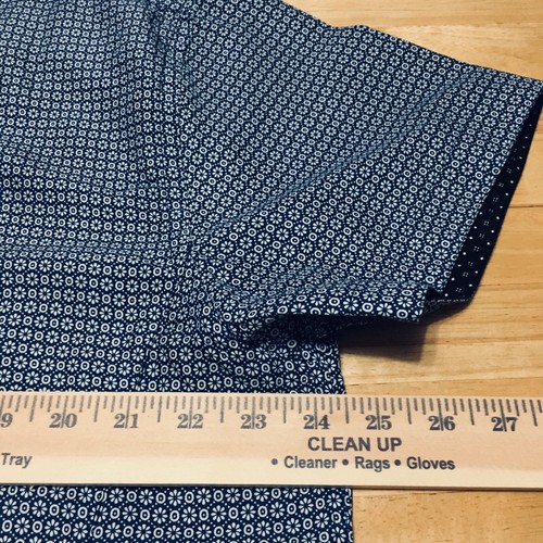 English Laundry Button Up Short Sleeve Shirt Men's XL Blue Floral Casual - Picture 5 of 7