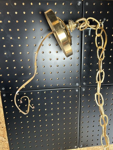 Vintage Antique Crystal Chandelier Gold With Beautiful Prisms And Teardrops - Picture 5 of 5