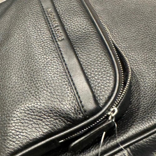 Michael Kors Bex Bolso Mochila Mediano Cuero Guijarro, Bolso de Viaje Negro Plata - Imagen 11 de 14