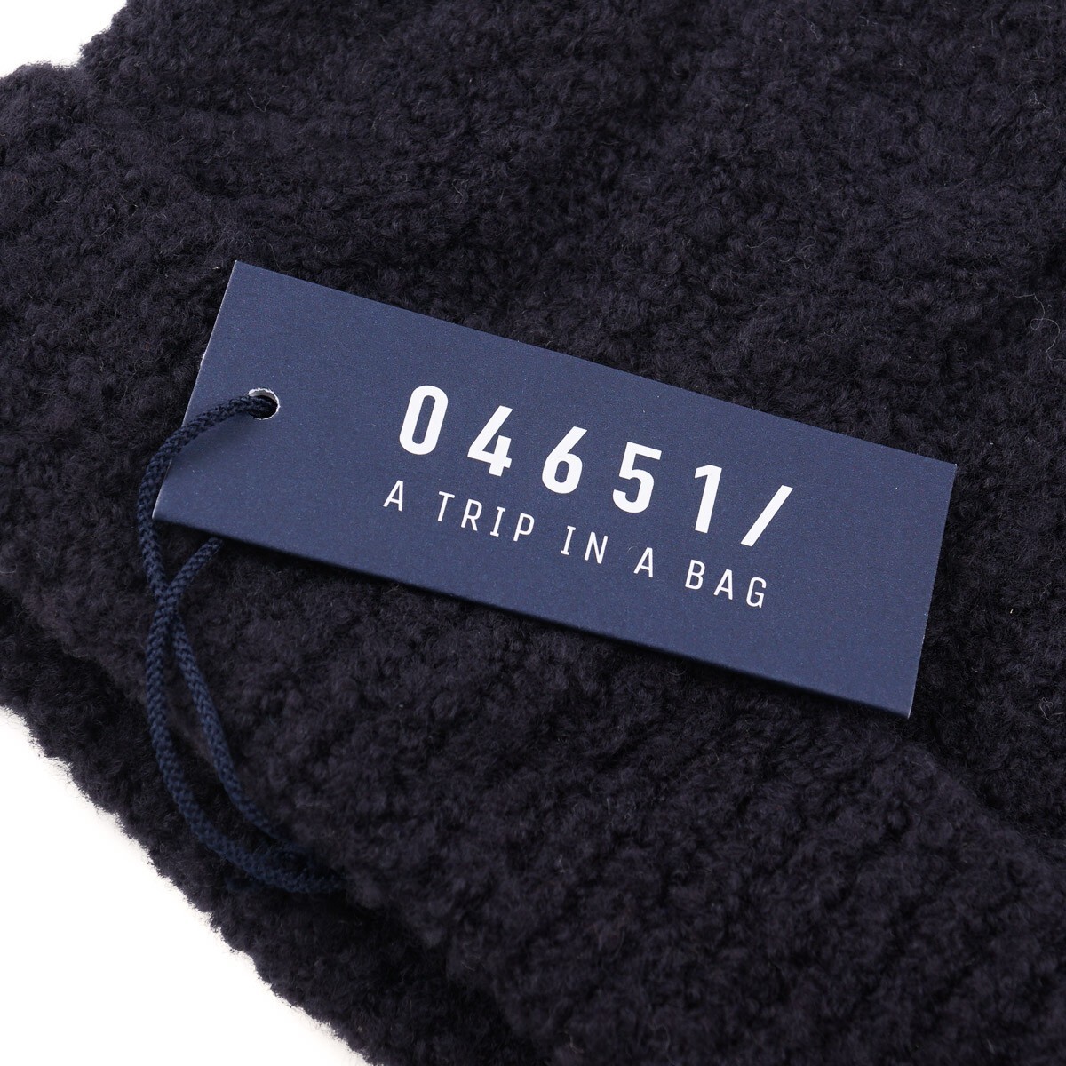 04651 / A Trip in a Bag F/W 24-25 Navy Blue Knit Wool
