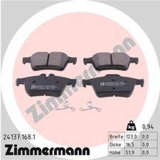 ZIMMERMANN Bremsbeläge Bremsbelagsatz Bremsklötze Hinten 24137.168.1