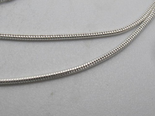 26" Länge Sterling 925 Runde Schlangenkette Ersatz Halskette Karabiner - Bild 2 von 8