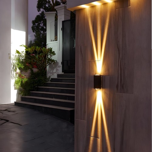 LED Waterproof Outdoor 3 Beams Wall Light, Outdoor Landscape Lights, Garden Pati - Picture 2 of 6