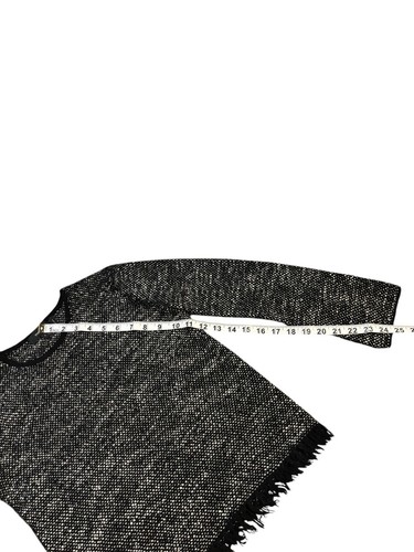 Theory Vendla Wool Blend Sweater Black and White Tweed Size Small - Picture 9 of 9