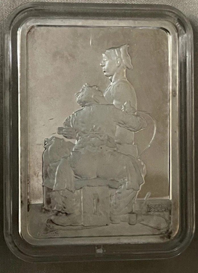 Norman Rockwell Tattooist Best Loved Post Covers 1916-1960 1944 cápsula de prata - Imagem 2 de 4