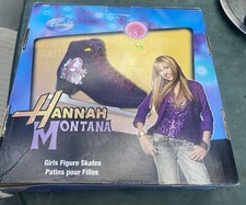 Disney Hannah Montana Girls Figure Skates SZ 6 New NIB Purple 07.09 Family Dorel