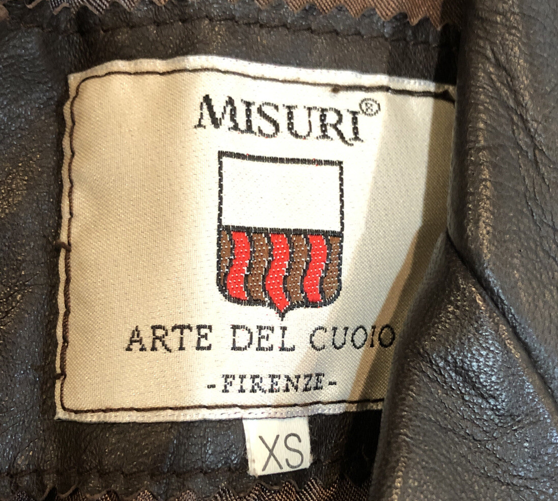 90s MISURI レザー ARTE DEL CUOIO – FIRENZE Women's Misuri Arte del cuoio Firenze Soft Genuine Leather Jacket