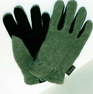 HeatLok THERMAL Insulated-DeerSkin Suede Leather-Warm Gloves-Black XL