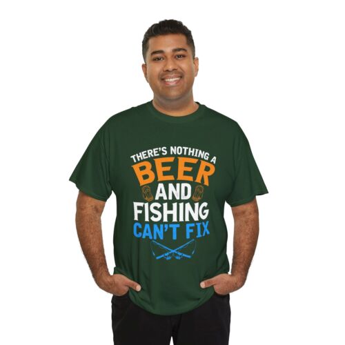 Camiseta Cerveza Beber Cerveza Unisex Algodón Pesado 'Nada Puede Arreglar' - Imagen 48 de 83