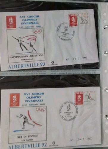 OLIMPIADI 1992 RARO ALBUM CON BUSTE PRIMO GIORNO ALBERTVILLE E BARCELLONA. - Imagen 3 de 20